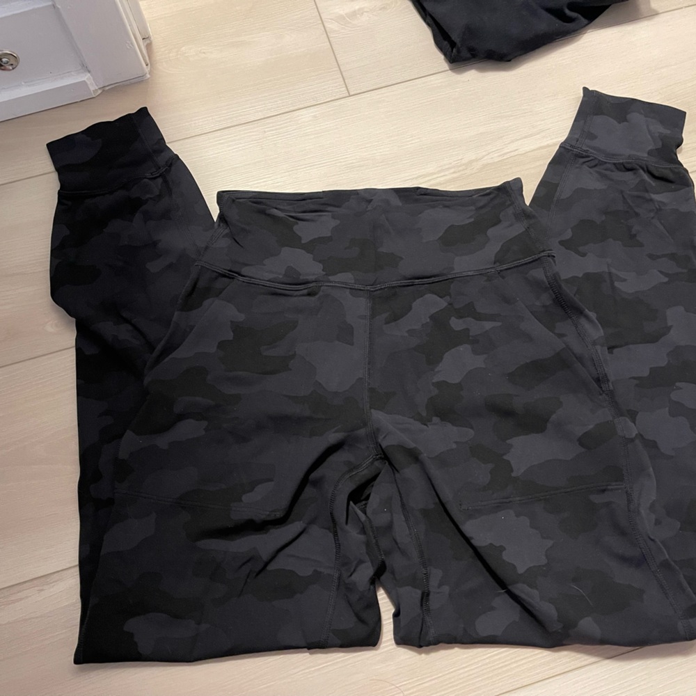 Lululemon Athletica Black Camouflage Hoodie